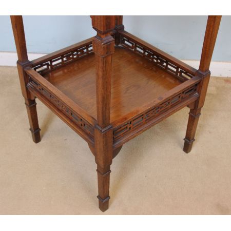 Viktorianischer antiker Nussbaum Beistelltisch englisch ca 1890