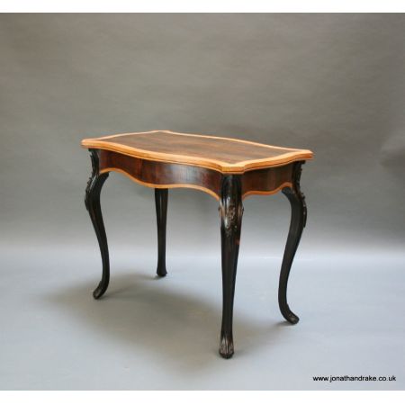 Viktorianischer antiker Beistelltisch Massivholz englisch ca 1880