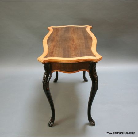 Viktorianischer antiker Beistelltisch Massivholz englisch ca 1880