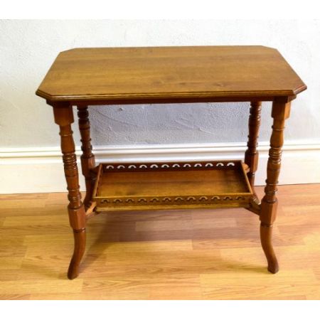 Antiker viktorianischer Beistelltisch Eiche britisch ca 1850