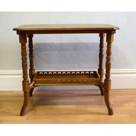 Antiker viktorianischer Beistelltisch Eiche britisch ca 1850