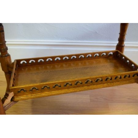 Antiker viktorianischer Beistelltisch Eiche britisch ca 1850