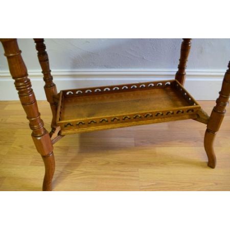 Antiker viktorianischer Beistelltisch Eiche britisch ca 1850