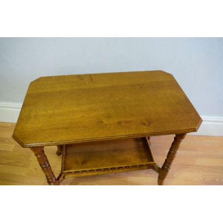 Antiker viktorianischer Beistelltisch Eiche britisch ca 1850