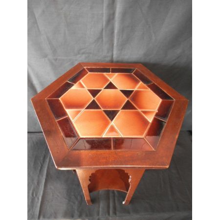 Antiker britischer Arts and Crafts Beistelltisch Mahagoni ca 1890