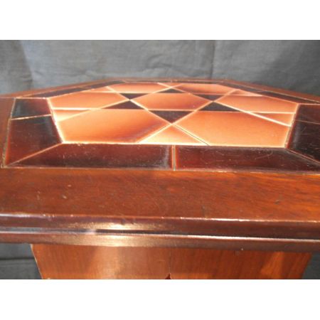 Antiker britischer Arts and Crafts Beistelltisch Mahagoni ca 1890