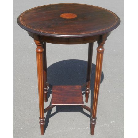 Edwardianischer Palisander Beistelltisch Massivholz antik ca 1900