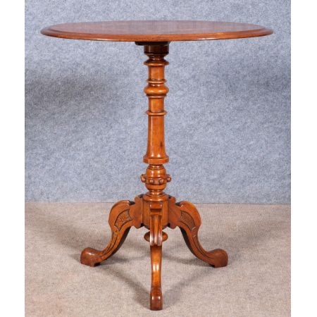 Viktorianischer Nussbaum Beistelltisch antik englisch ca 1890