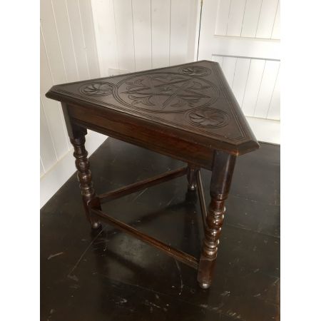 Viktorianischer Beistelltisch Eiche original antik ca 1890