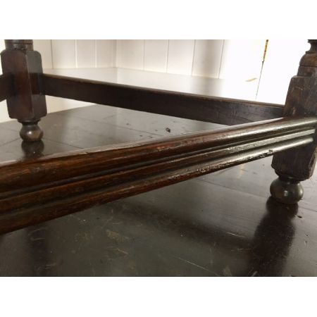 Viktorianischer Beistelltisch Eiche original antik ca 1890