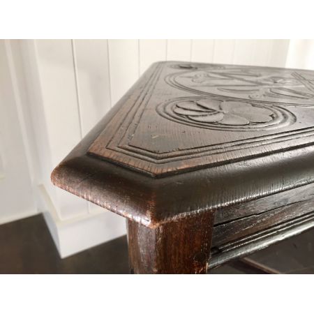 Viktorianischer Beistelltisch Eiche original antik ca 1890