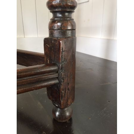 Viktorianischer Beistelltisch Eiche original antik ca 1890