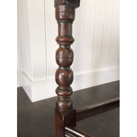 Viktorianischer Beistelltisch Eiche original antik ca 1890