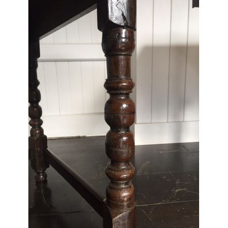 Viktorianischer Beistelltisch Eiche original antik ca 1890