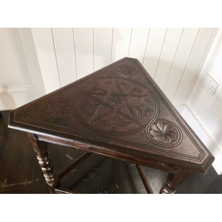 Viktorianischer Beistelltisch Eiche original antik ca 1890