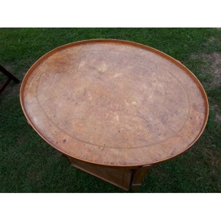 Antiker britischer Nussbaum Beistelltisch klappbar ca 1910