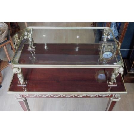 Französischer Mahagoni Beistelltisch Etagere antik ca 1880