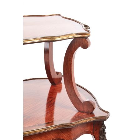 Französische Kingwood Etagere Beistelltisch antik ca 1860