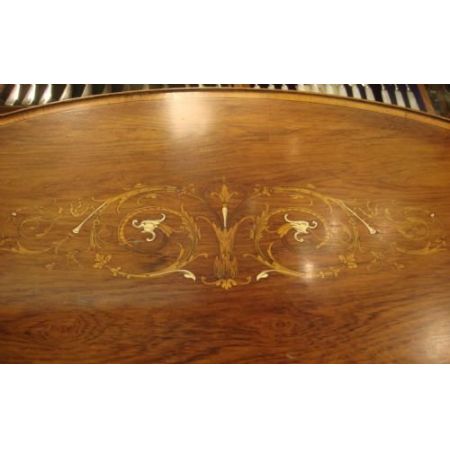 Edwardianischer englischer Palisander Beistelltisch Etagere antik ca 1900