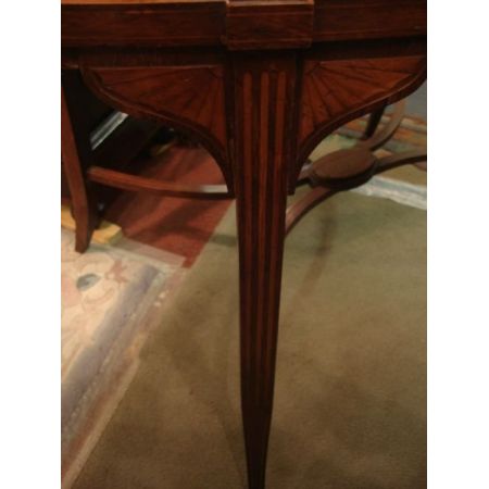 Edwardianischer englischer Palisander Beistelltisch Etagere antik ca 1900