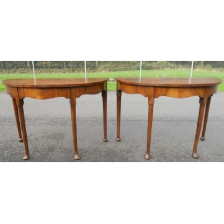 Georgianische Nussbaum Beistelltisch antik englisch ca 1900