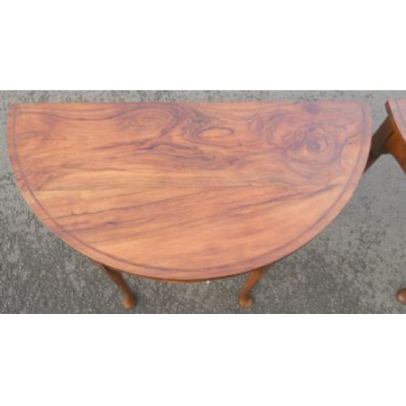 Georgianische Nussbaum Beistelltisch antik englisch ca 1900