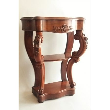 Viktorianischer Mahagoni Beistelltisch original antik ca 1850