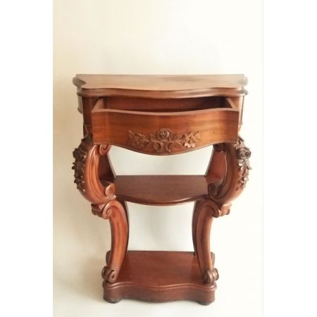 Viktorianischer Mahagoni Beistelltisch original antik ca 1850