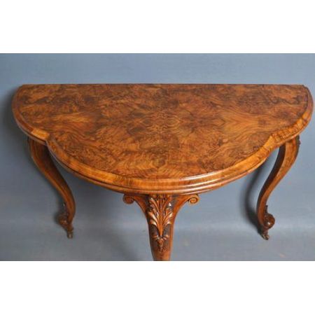 Viktorianischer antiker Spieltisch Nussbaum Beistelltisch ca 1860