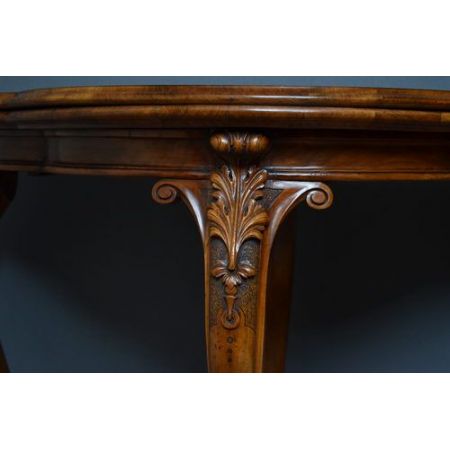 Viktorianischer antiker Spieltisch Nussbaum Beistelltisch ca 1860