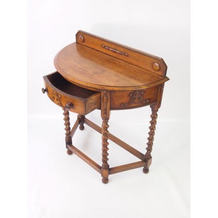 Edwardianischer Eichen Beistelltisch Konsolentisch antik ca 1890