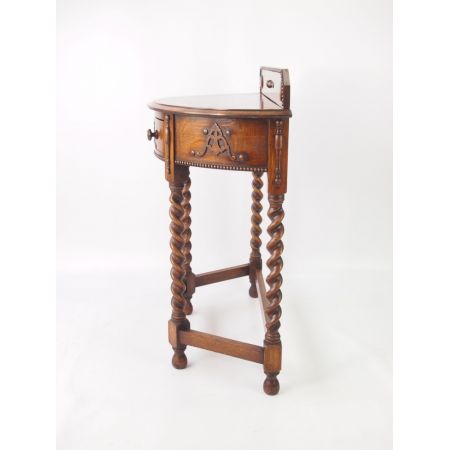 Edwardianischer Eichen Beistelltisch Konsolentisch antik ca 1890