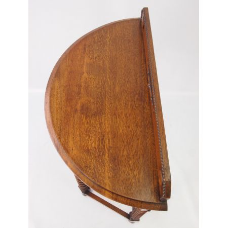 Edwardianischer Eichen Beistelltisch Konsolentisch antik ca 1890