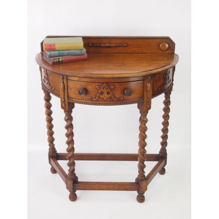 Edwardianischer Eichen Beistelltisch Konsolentisch antik ca 1890