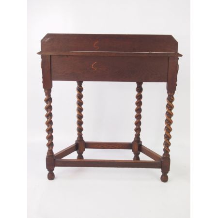 Edwardianischer Eichen Beistelltisch Konsolentisch antik ca 1890