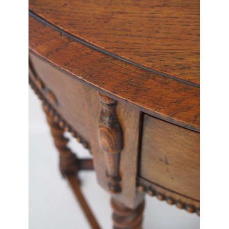 Edwardianischer Eichen Beistelltisch Konsolentisch antik ca 1890