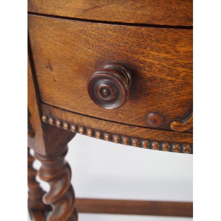 Edwardianischer Eichen Beistelltisch Konsolentisch antik ca 1890