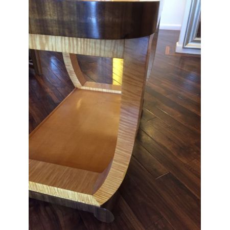 Art Deco Kaffeetisch Nussbaum Birke Sofatisch original antik ca 1930