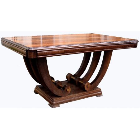 Art Deco Nussbaum Esstisch antik englisch ca 1930