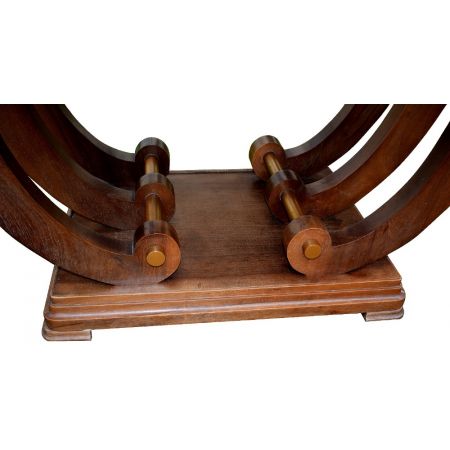 Art Deco Nussbaum Esstisch antik englisch ca 1930