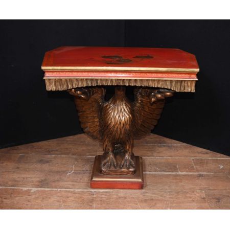 Chinesischer Antiker lackierter Adler Beistelltisch ca. 19. JH.
