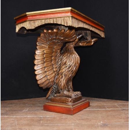 Chinesischer Antiker lackierter Adler Beistelltisch ca. 19. JH.