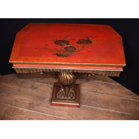 Chinesischer Antiker lackierter Adler Beistelltisch ca. 19. JH.