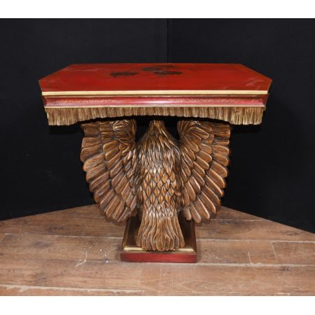 Chinesischer Antiker lackierter Adler Beistelltisch ca. 19. JH.