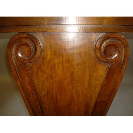 Antiker französischer Art Deco Nussbaum Esstisch ca 1920