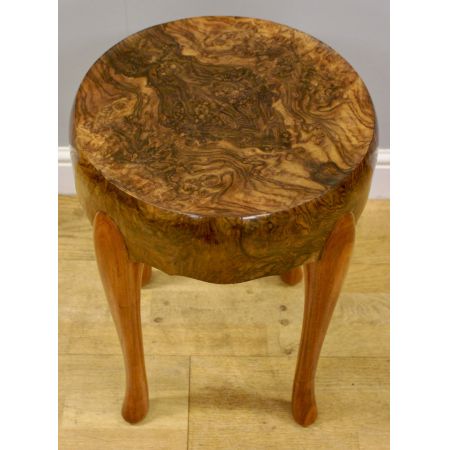 Antiker Art Deco Beistelltisch Nussbaum englisch Maurice Adams ca 1930