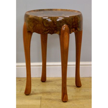 Antiker Art Deco Beistelltisch Nussbaum englisch Maurice Adams ca 1930