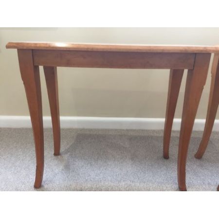 Antike britische Art Deco Beistelltische Ahorn ca 1930