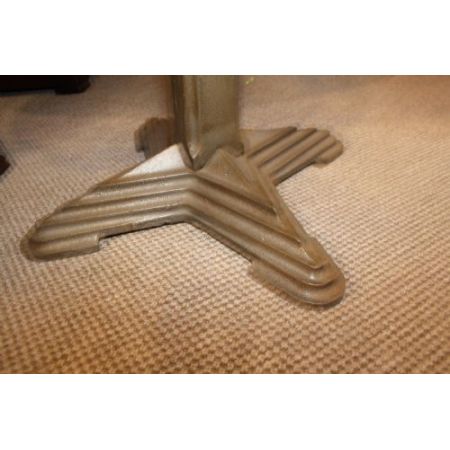 Art Deco Schachtisch Marmor Gusseisen antik englisch ca 1930