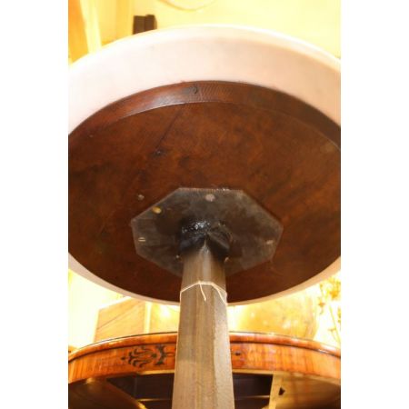 Art Deco Schachtisch Marmor Gusseisen antik englisch ca 1930